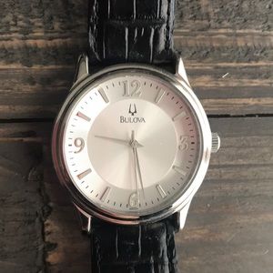 Bulova Mens Watch with Leather band